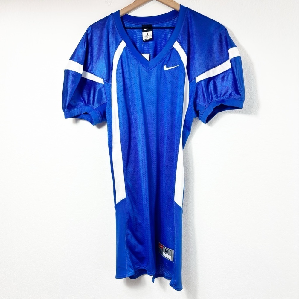 NIKE MEN'S CRACK BACK GAME JERSEY BLUE WHITE SIZE MEDIUM BRAND NEW WITH TAGS